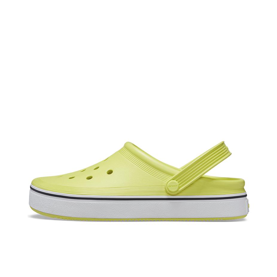 推荐商品：Crocs/卡骆驰 Off Court Clog 舒适透气 耐磨轻便 包头平底 运动 外穿 沙滩 洞洞鞋 凉鞋 柑橘色