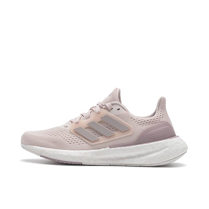 推荐商品：adidas Pureboost 23 跑鞋 减震网面训练轻便 粉色