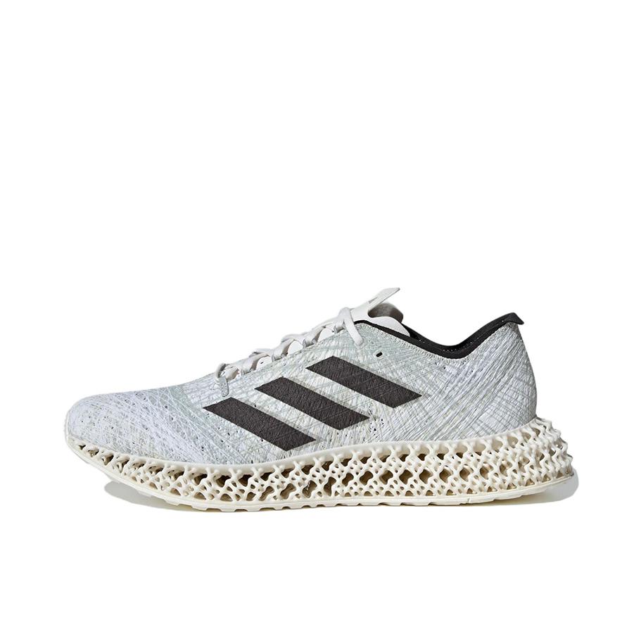 推荐商品：adidas 4DFWD 跑鞋 减震回弹网面透气防滑耐磨织物碳板自带推进力运动随心畅跑 灰色/黑色