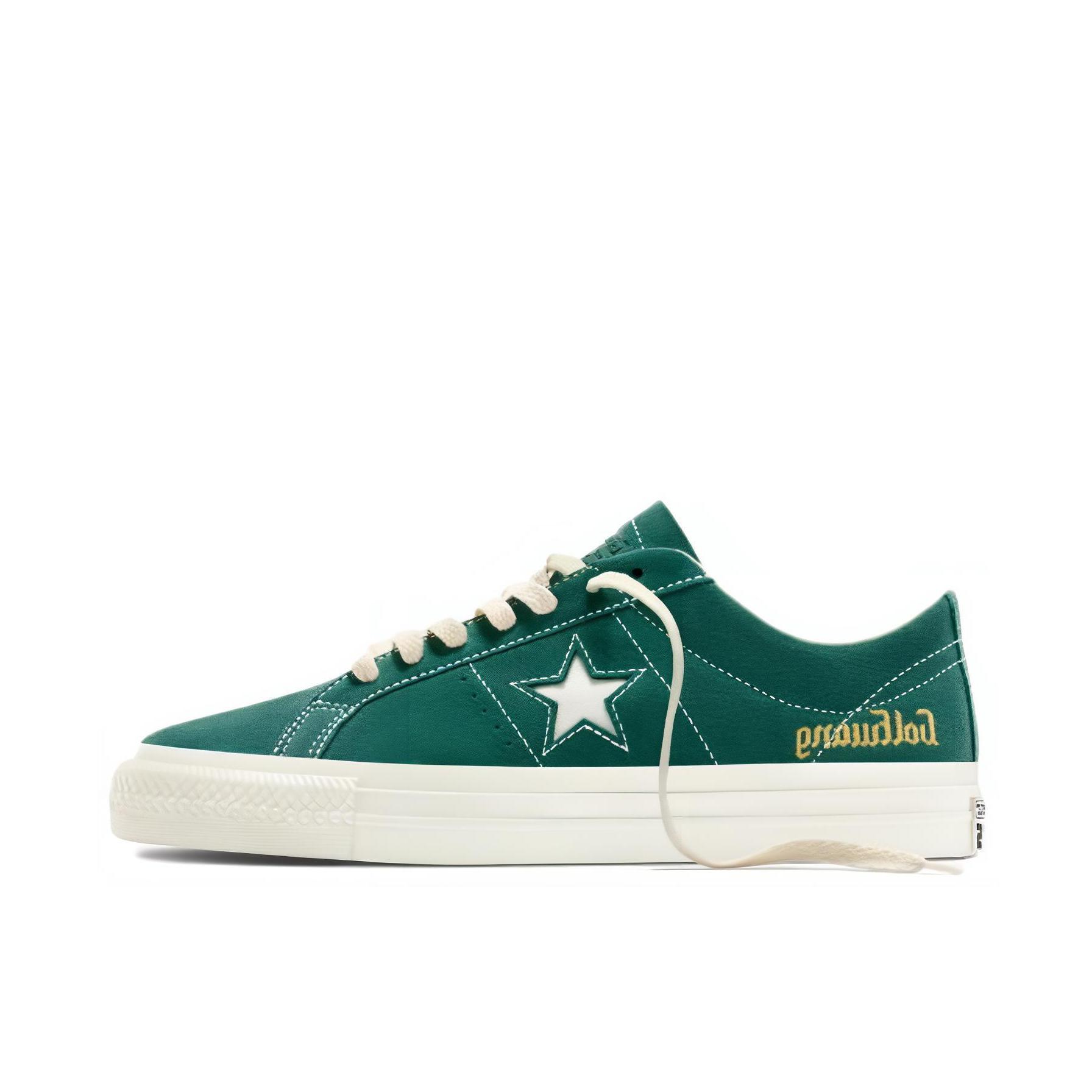 推荐商品：Converse/匡威 One Star Pro 翻毛皮 潮流复古 舒适 耐磨 防滑 板鞋 GOLF WANG联名/绿色
