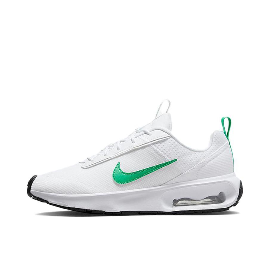推荐商品：Nike Air Max Intrlk 跑鞋 轻便缓震防滑耐磨舒适百搭简约时尚织物合成革支撑回弹抓地 女款/白色/绿色
