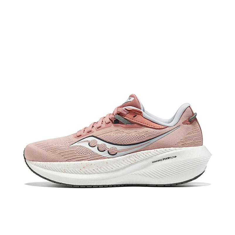 推荐商品：Saucony/索康尼 胜利21 Triumph 轻量缓震 回弹 跑鞋 女款/粉色/绿色