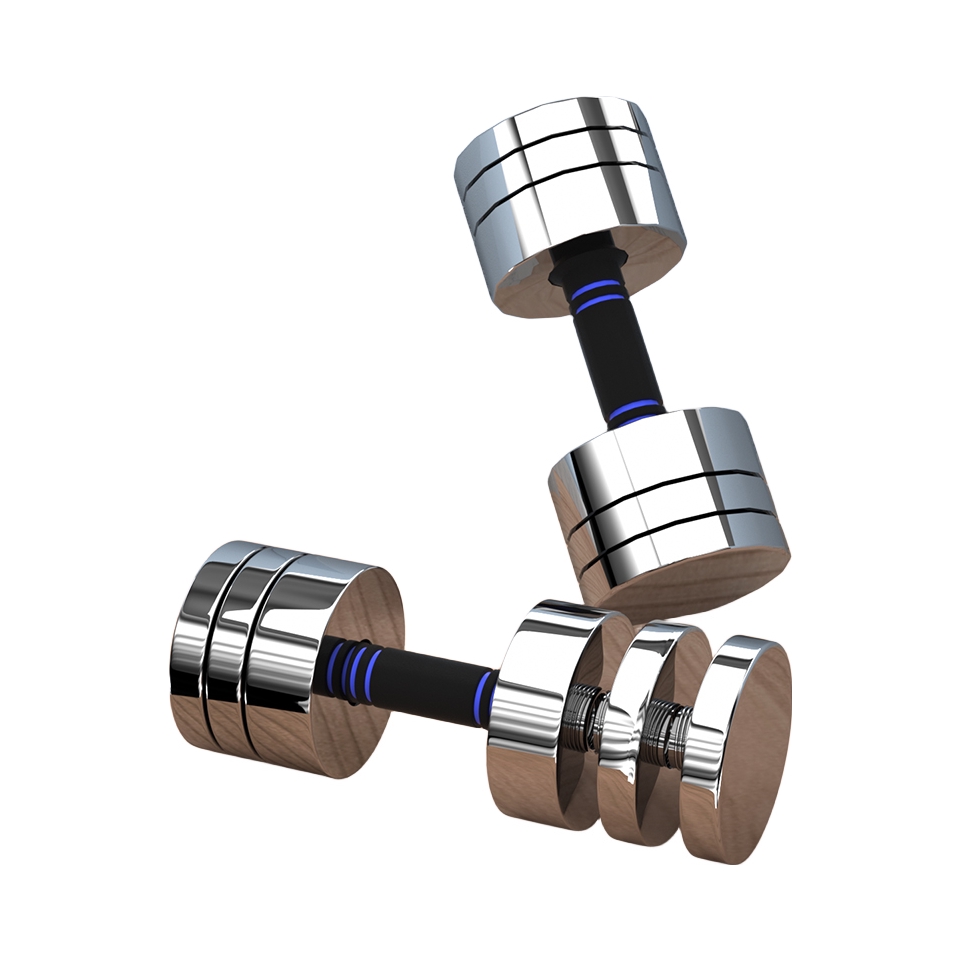 推荐商品：Ma Fitness 健身 家用 纯钢 电镀 可调节 练臂肌 哑铃 DDYL