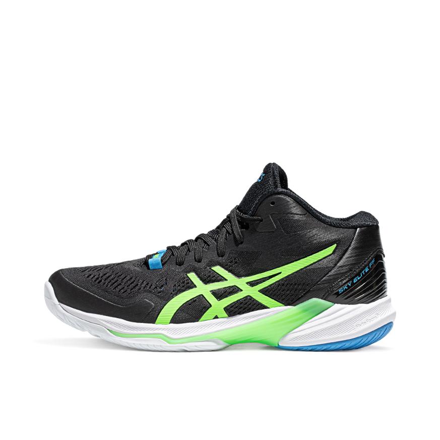 推荐商品：Asics/亚瑟士 Sky Elite FF MT 2 防滑耐磨 缓震回弹 舒适透气 网布织物 百搭简约 排球鞋 黑色/亮绿色