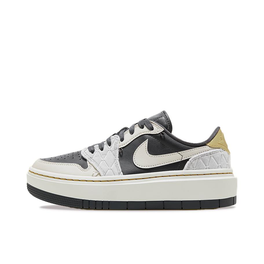 推荐商品：Jordan Air Jordan 1 elevate 板鞋 圆头厚底减震防滑复古增高 低帮/白色/灰色