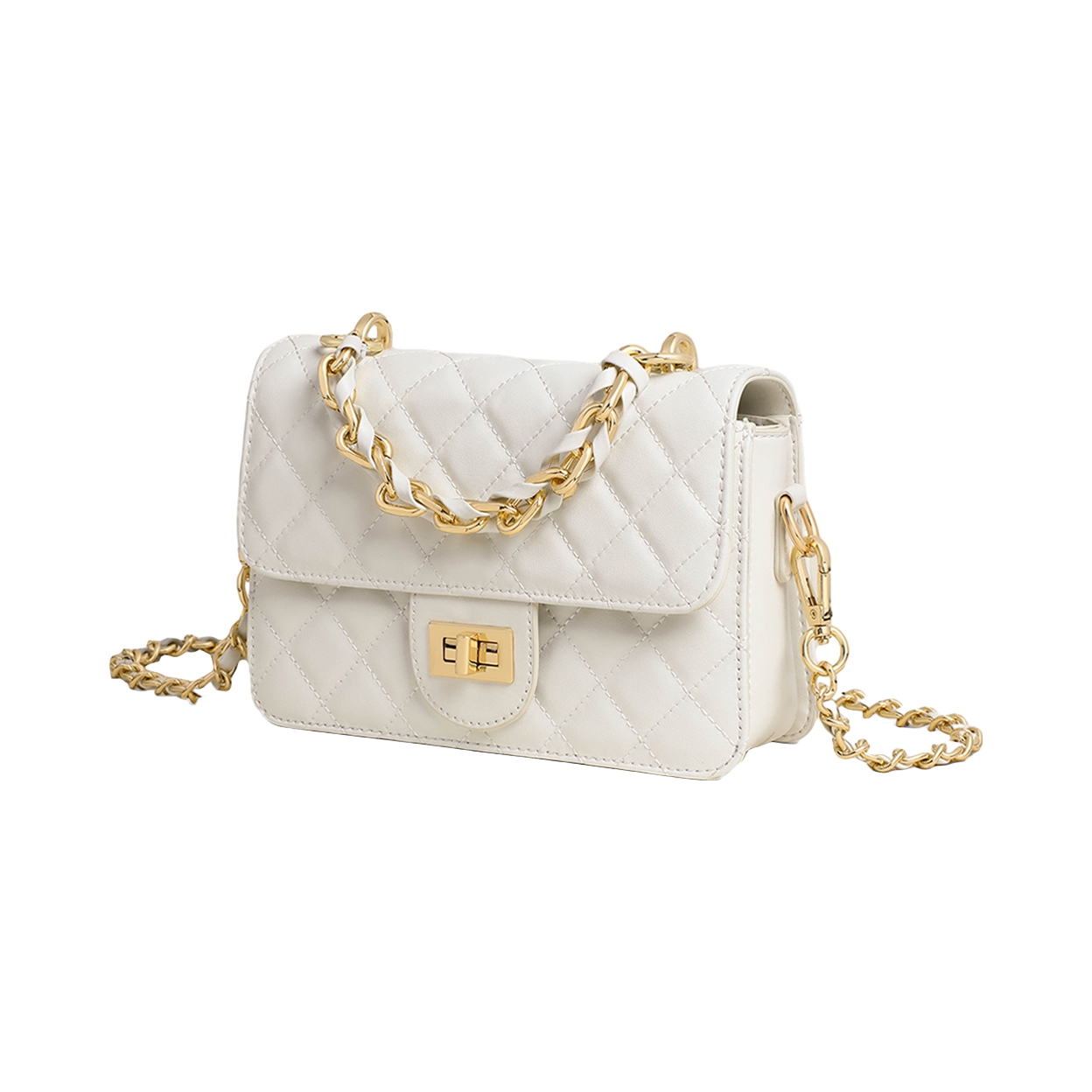 推荐商品：Viney 时尚小香风优雅气质菱格链条小众百搭高级感高颜值精致简约个性斜挎包手提包