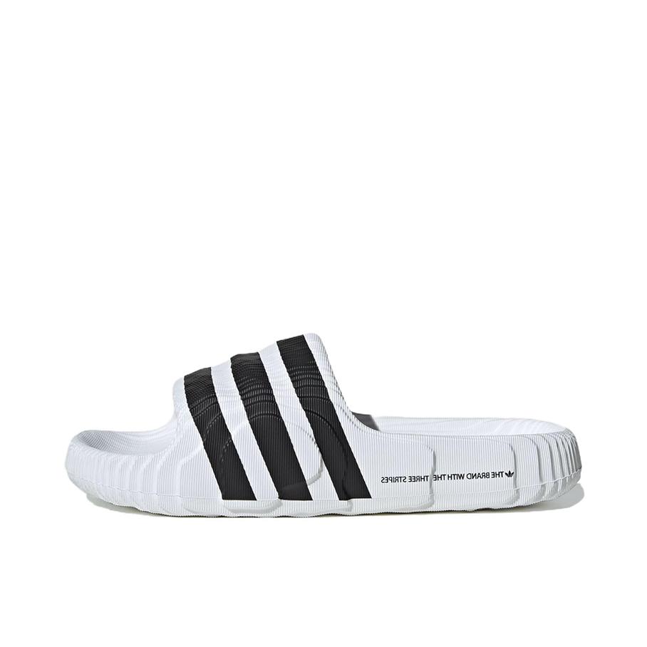 推荐商品：adidas Original Adilette 22 防滑耐磨 舒适轻便 百搭 一字 外穿 拖鞋 白色/黑色