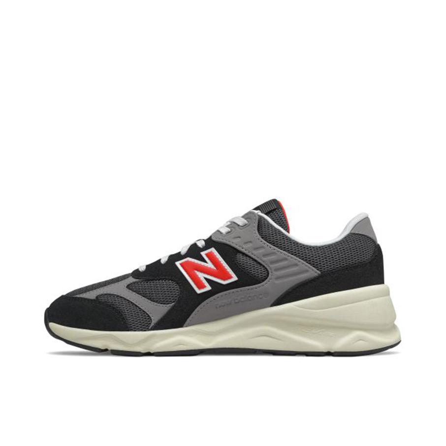 推荐商品：New Balance X-90 跑鞋 防滑耐磨舒适轻便减震网布透气织物百搭时尚复古休闲运动圆头 黑色/灰色
