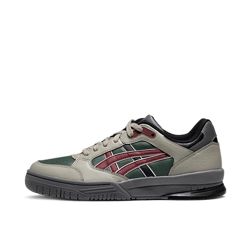 推荐商品：Asics/亚瑟士 Gel-SpotLyte 防滑耐磨 经典复古 休闲潮流 运动 合成革 板鞋 绿色/灰绿色/红色
