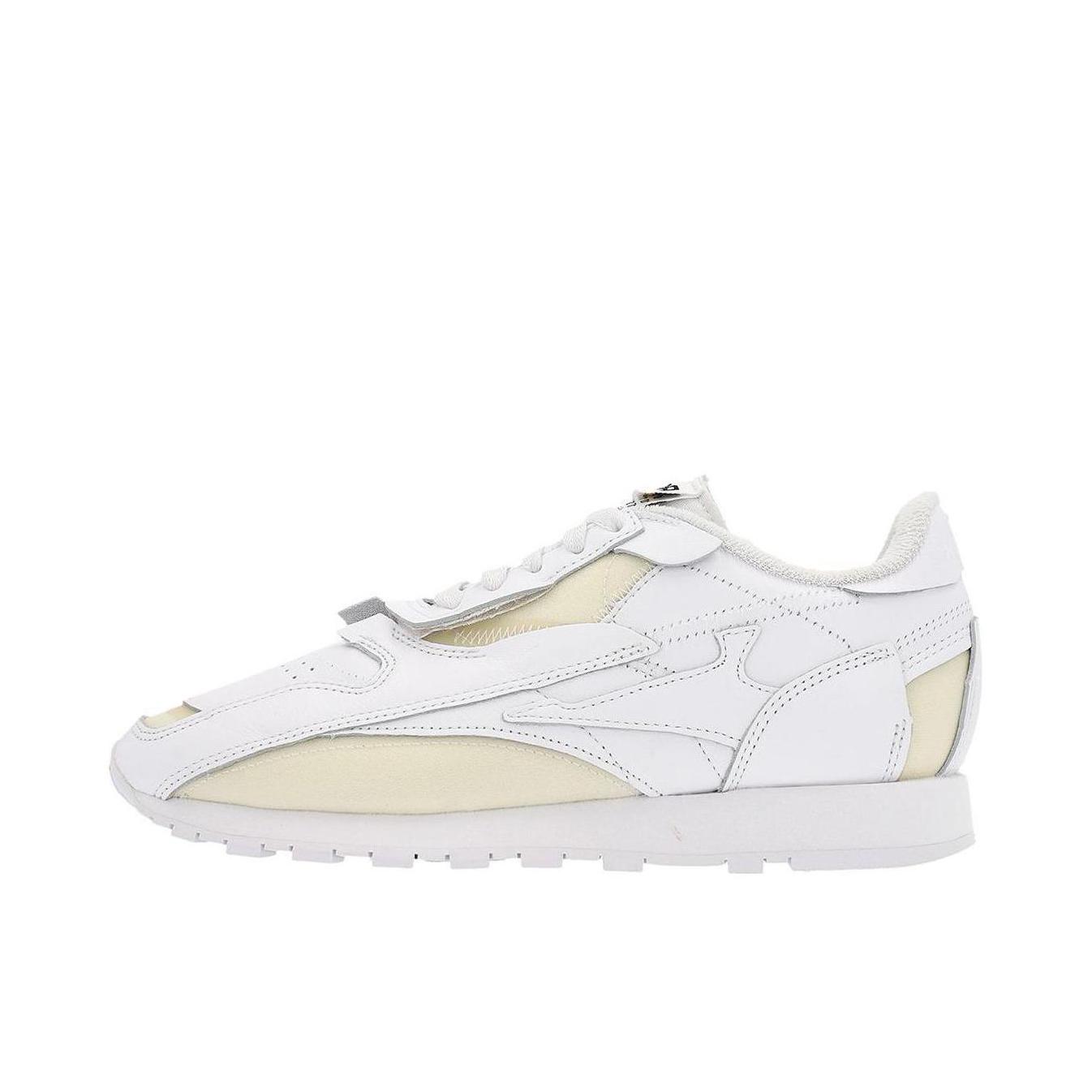 推荐商品：Maison Margiela Classic系列 舒适防滑 透气 圆头 潮流百搭 牛皮休闲鞋 Reebok联名/白色