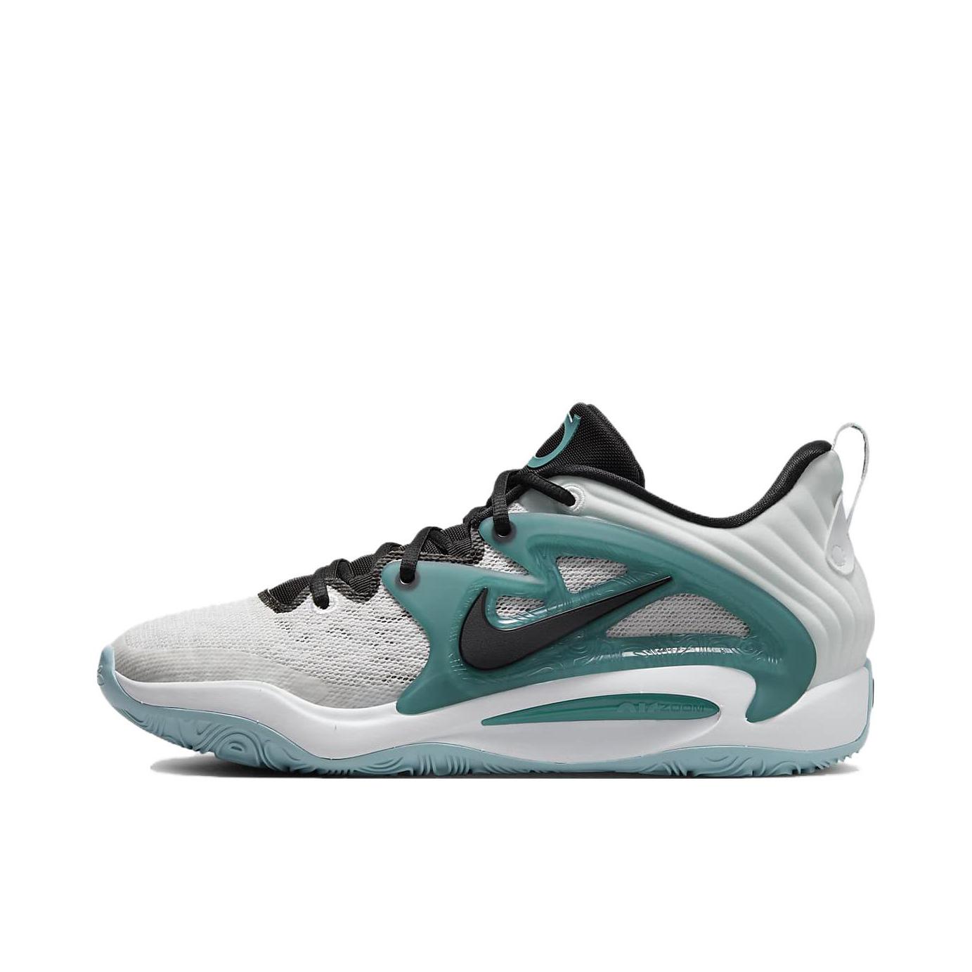 推荐商品：Nike KD 15 杜兰特 Strobel 缓震透气 防滑耐磨 圆头 包裹性 支撑 篮球鞋 国外版/灰色/青色/黑色