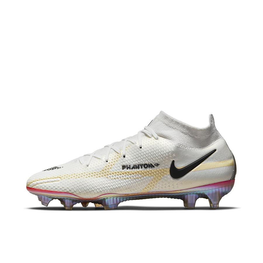 推荐商品：Nike Phantom GT2 Elite FG 顶级 胶质长钉 硬草地天然草地 减震防滑耐磨 足球鞋 白色/黄色/黑色/红色 