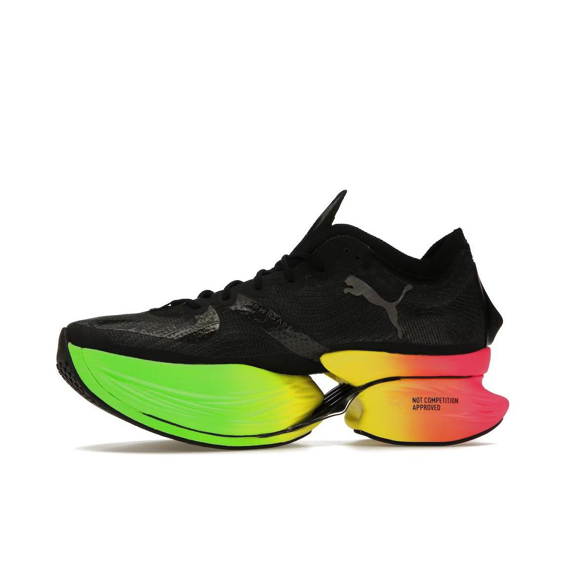推荐商品：Puma/彪马 Fastroid 合成革 防滑耐磨 舒适透气 时尚 跑鞋 黑色/绿色