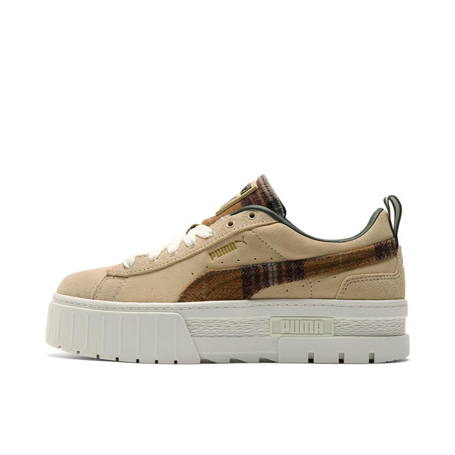 推荐商品：Puma/彪马 Mayze 运动休闲鞋 耐磨经典复古厚底舒适透气抗磨损 女款/卡其