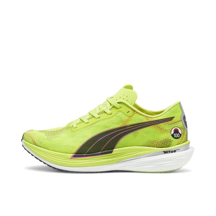 推荐商品：Puma/彪马 Deviate Nitro Elite 2 碳板 网布 缓震轻便 防滑耐磨 舒适透气 织物 休闲百搭 跑鞋 青绿色/黑色/迷幻粉