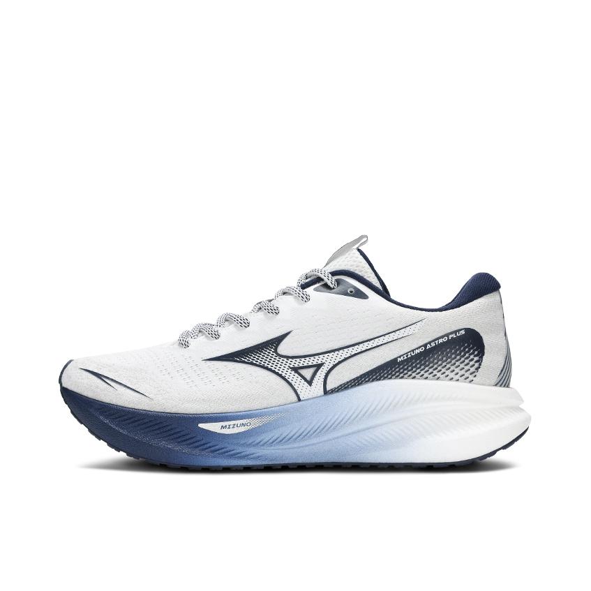 推荐商品：Mizuno/美津浓 Astro Plus 透气 缓弹 慢跑 跑鞋 白色/深蓝