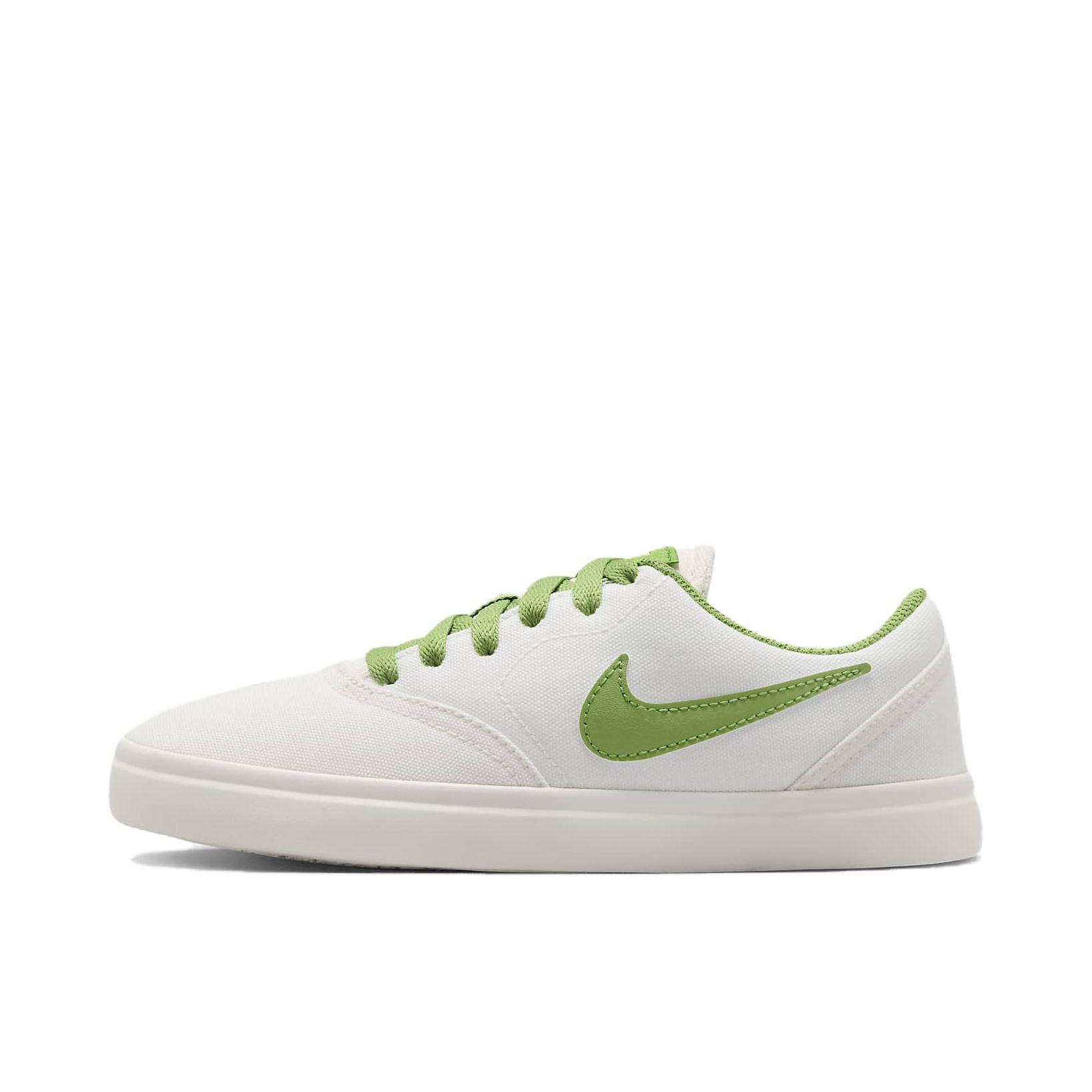 推荐商品：Nike SB Check 滑板鞋 板鞋 潮流舒适轻便透气防滑耐磨运动时尚经典复古 GS/白色/绿色