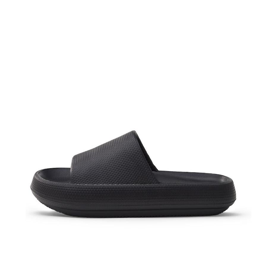 推荐商品：优调 防滑厚底 软底 外穿 潮流百搭 家居 浴室 拖鞋 XT647 极夜黑