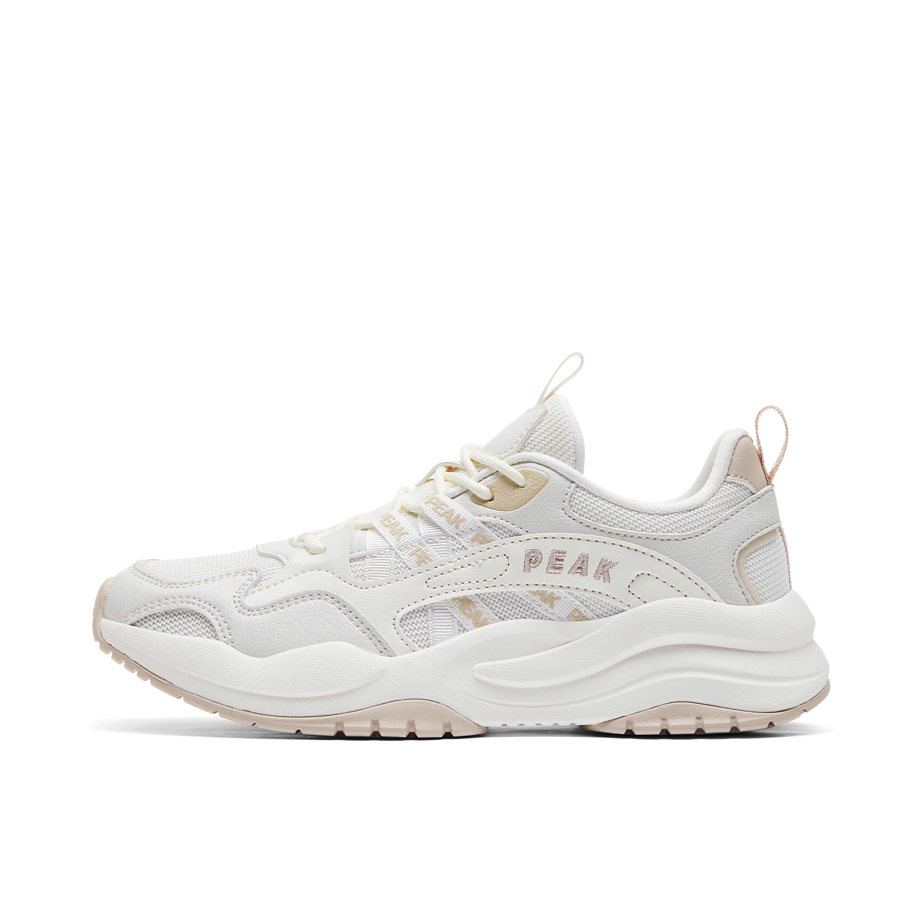 推荐商品：匹克 态极 增高 防滑耐磨 细带 复古百搭 运动休闲鞋 豆卡其