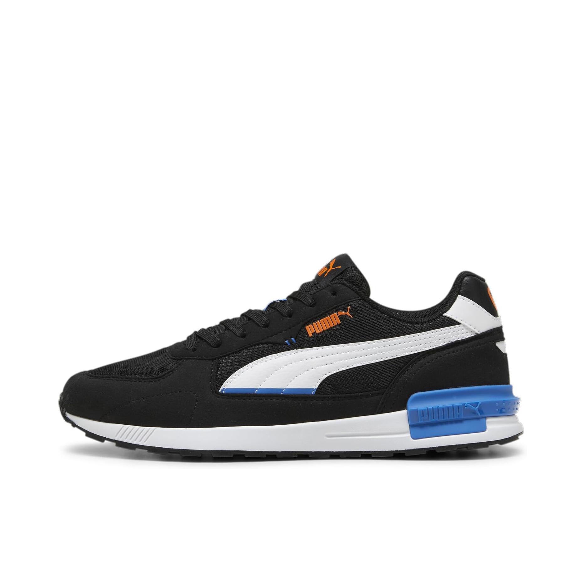推荐商品：Puma/彪马 Graviton 运动休闲鞋 缓震耐磨轻便透气防滑网面圆头 黑色/白色