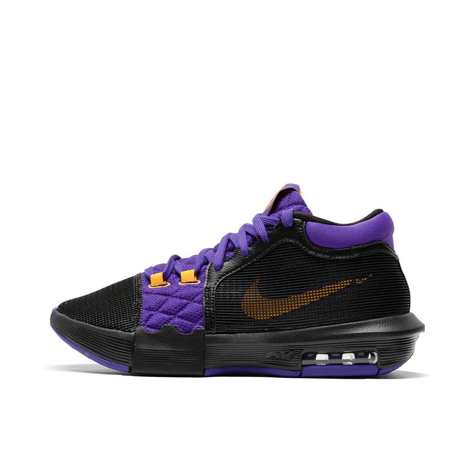 推荐商品：Nike LeBron Witness 8 詹姆斯 减震抗扭 轻便 篮球鞋 黑色/紫色