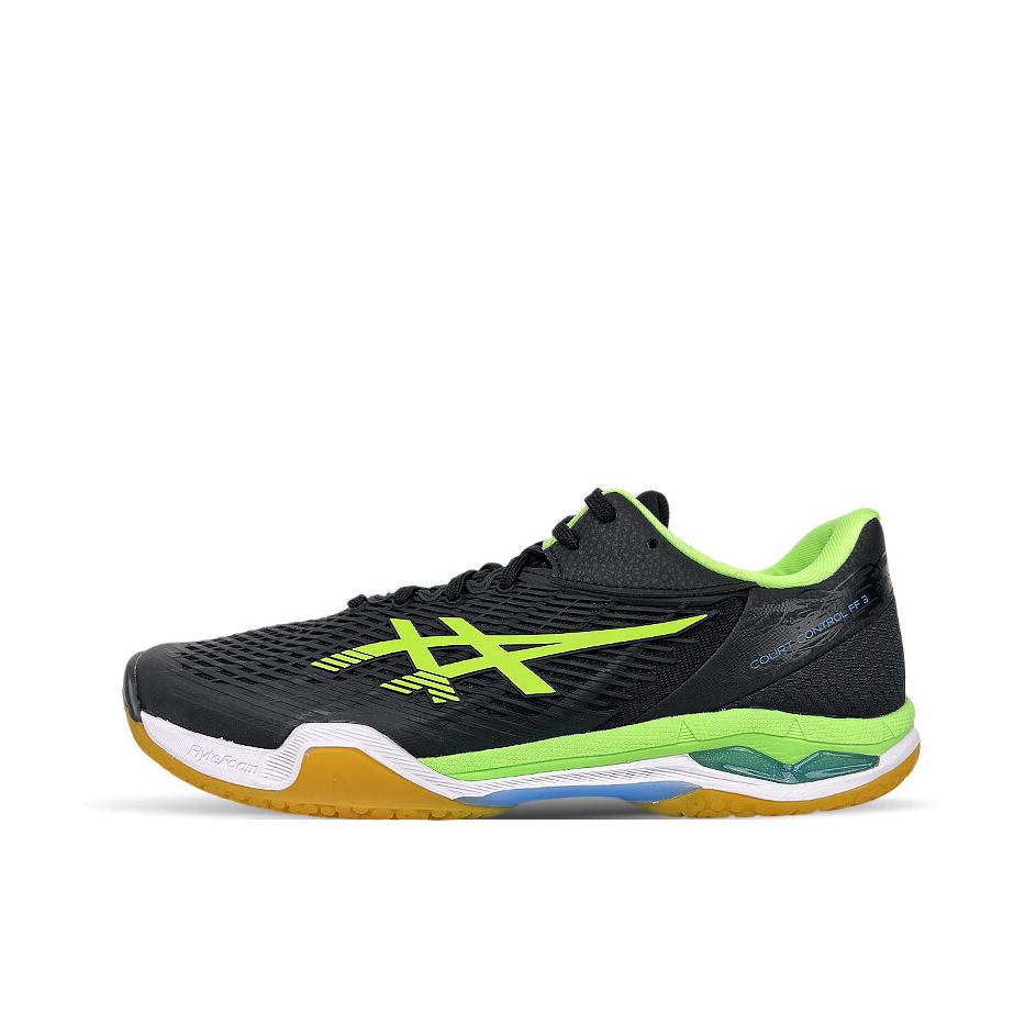 推荐商品：Asics/亚瑟士  Court Control FF 3  天启  轻量 防滑耐磨 舒适透气 缓震 稳定型 支撑全能型 全掌 回弹灵活  羽毛球鞋 黑绿