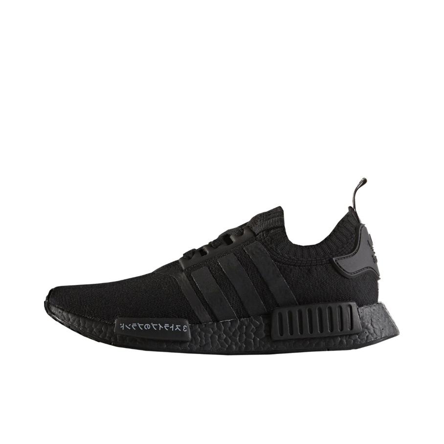 推荐商品：adidas Originals NMD R1 BOOST 织物 轻便透气 缓震 低帮 运动休闲鞋 Japan Triple Black 纯黑