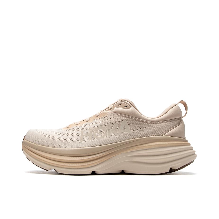 推荐商品：HOKA ONE ONE Bondi 8 邦代8 防滑耐磨 舒适轻便 网面透气 休闲百搭 缓震 跑鞋 嫩黄色