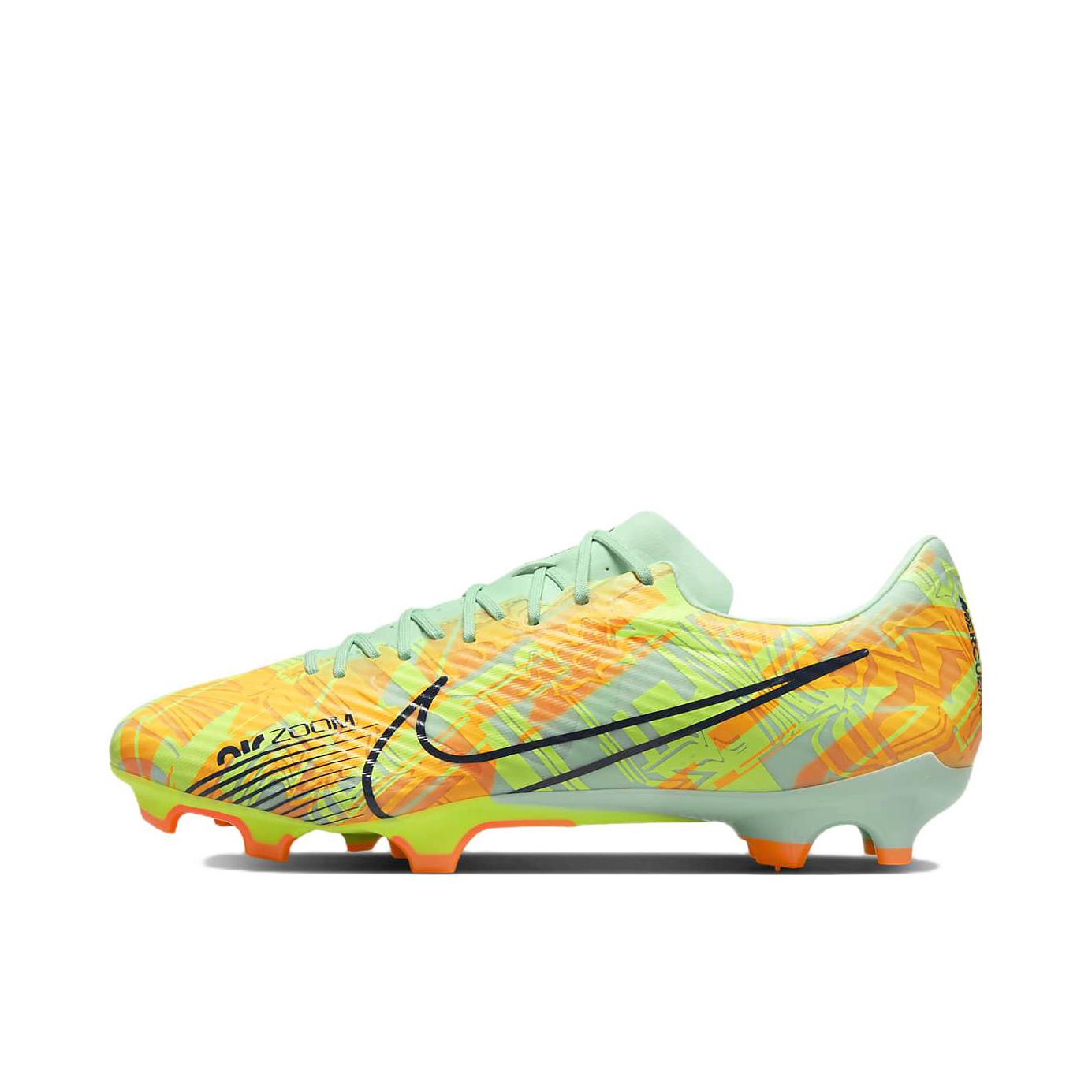 推荐商品：Nike Mercurial Vapor 15 Academy MG/FG 入门 胶质混钉 人造草地天然草地 减震防滑耐磨 足球鞋 绿色/黄色