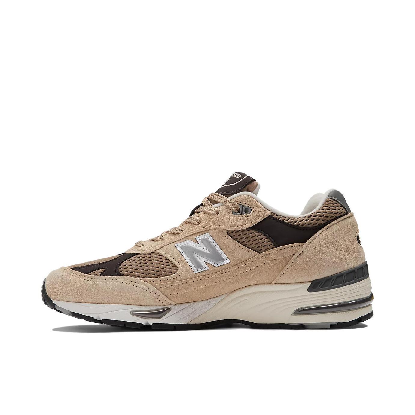 推荐商品：New Balance 991 跑鞋 舒适减震防滑耐磨织物网布透气经典复古休闲运动百搭通勤贴合 棕色