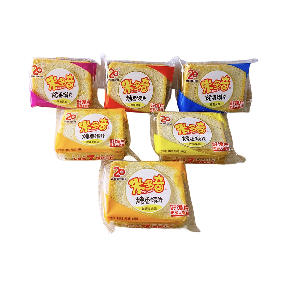 推荐商品：米多奇 烤香馍片 散装 多口味组合