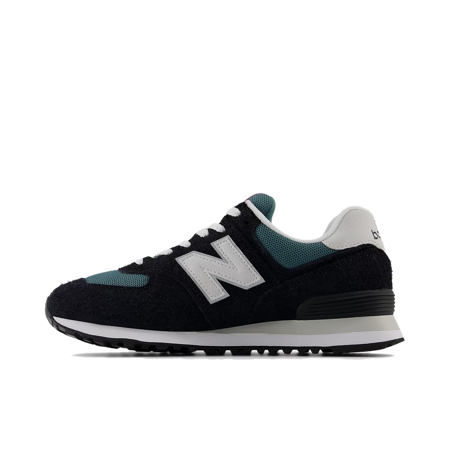 推荐商品：New Balance 574 运动休闲鞋 阿甘鞋 经典复古防滑耐磨缓震舒适透气时尚百搭轻便 黑色/绿色/米色