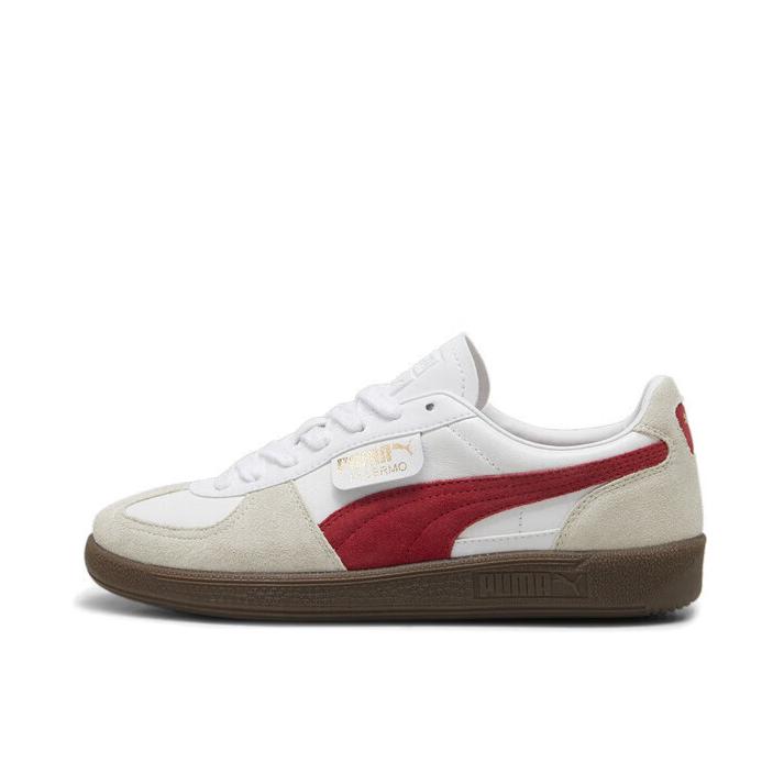 推荐商品：【朴彩英同款】 Puma/彪马 Palermo Og T头鞋 德训鞋 运动休闲鞋 时尚潮流拼接舒适百搭薄底复古 白色/灰色/红色