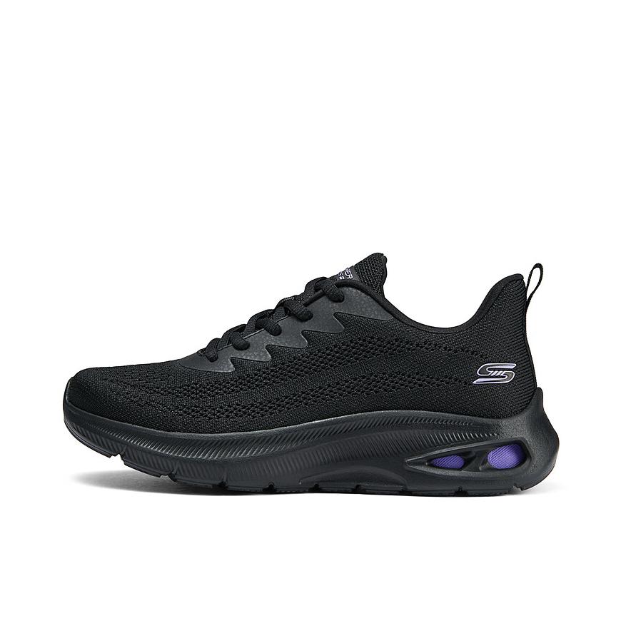 推荐商品：Skechers/斯凯奇 软底 增高 缓震高回弹 网面透气 低帮绑带 运动休闲鞋 117441 女款/黑色