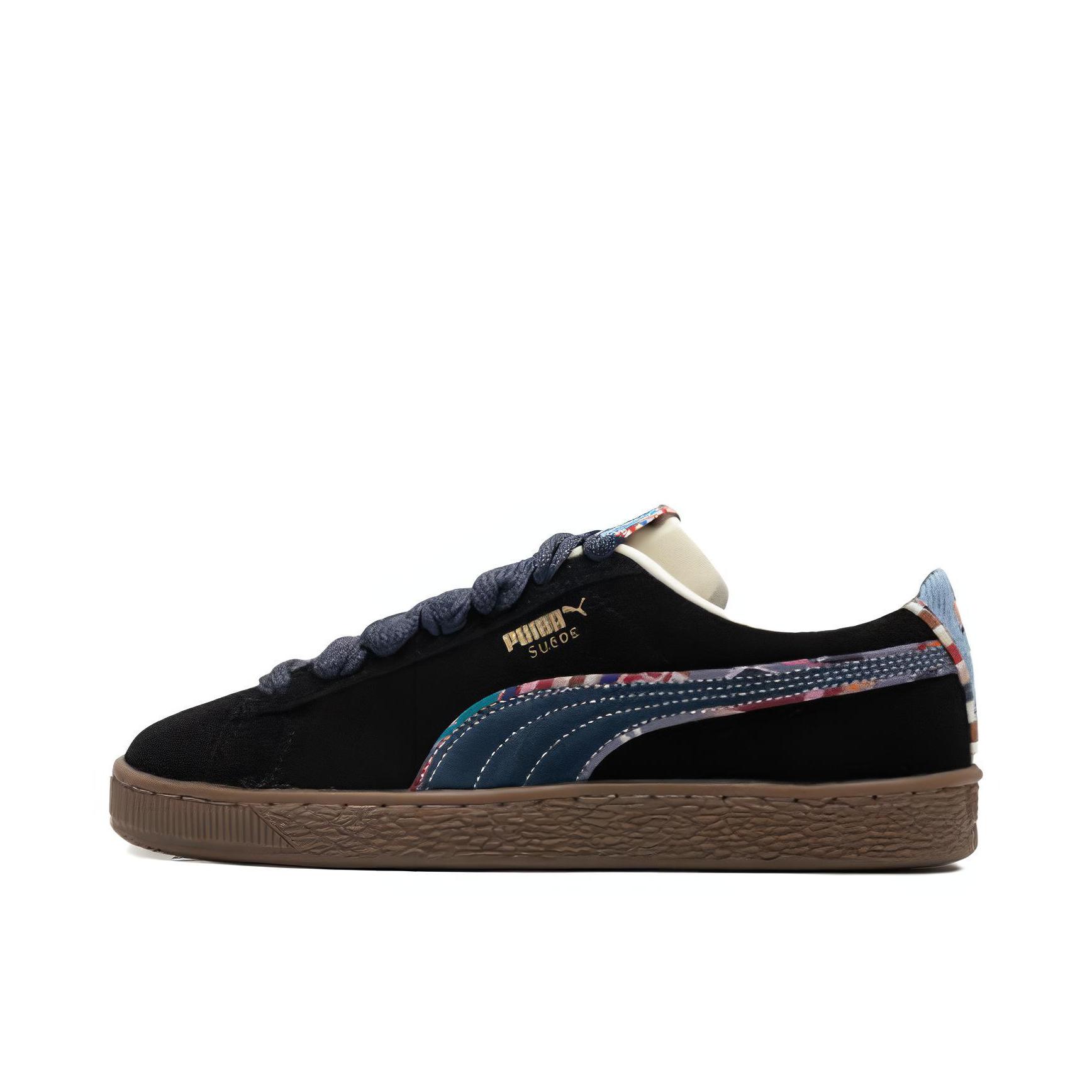 推荐商品：Puma/彪马 Suede Classic 面包鞋 板鞋 舒适百搭防滑耐磨轻便透气复古低帮圆头 黑色/杏仁糖/浅蓝