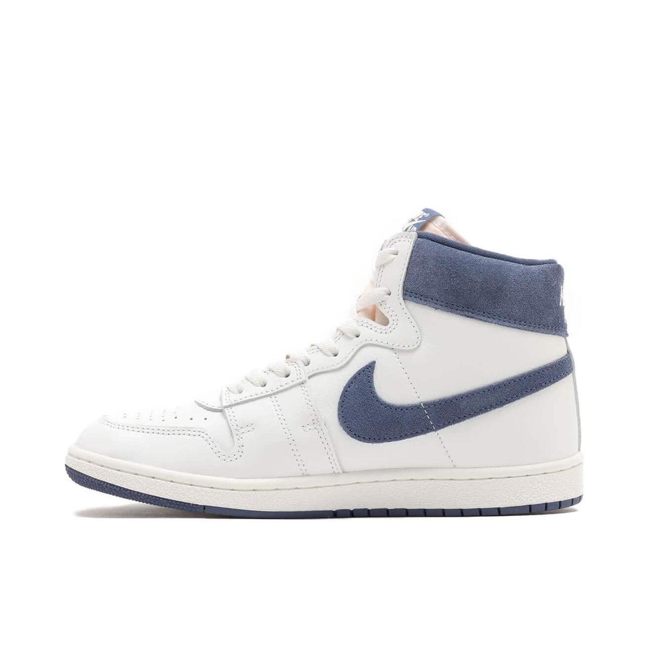 推荐商品：Nike Air Ship SP 时尚复古 舒适透气 缓震轻便 防滑耐磨 实战 篮球鞋 白色/深蓝色