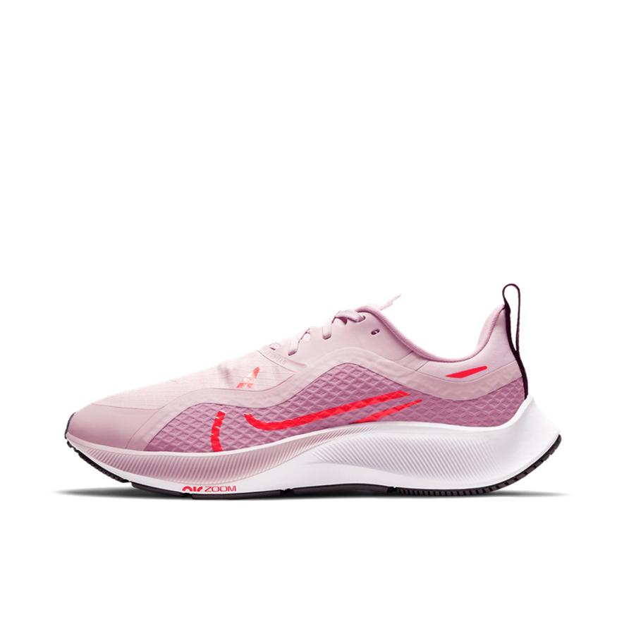 推荐商品：Nike Air Zoom Pegasus 37 Shield 跑鞋 气垫轻便训练织物支撑回弹 粉色/白色