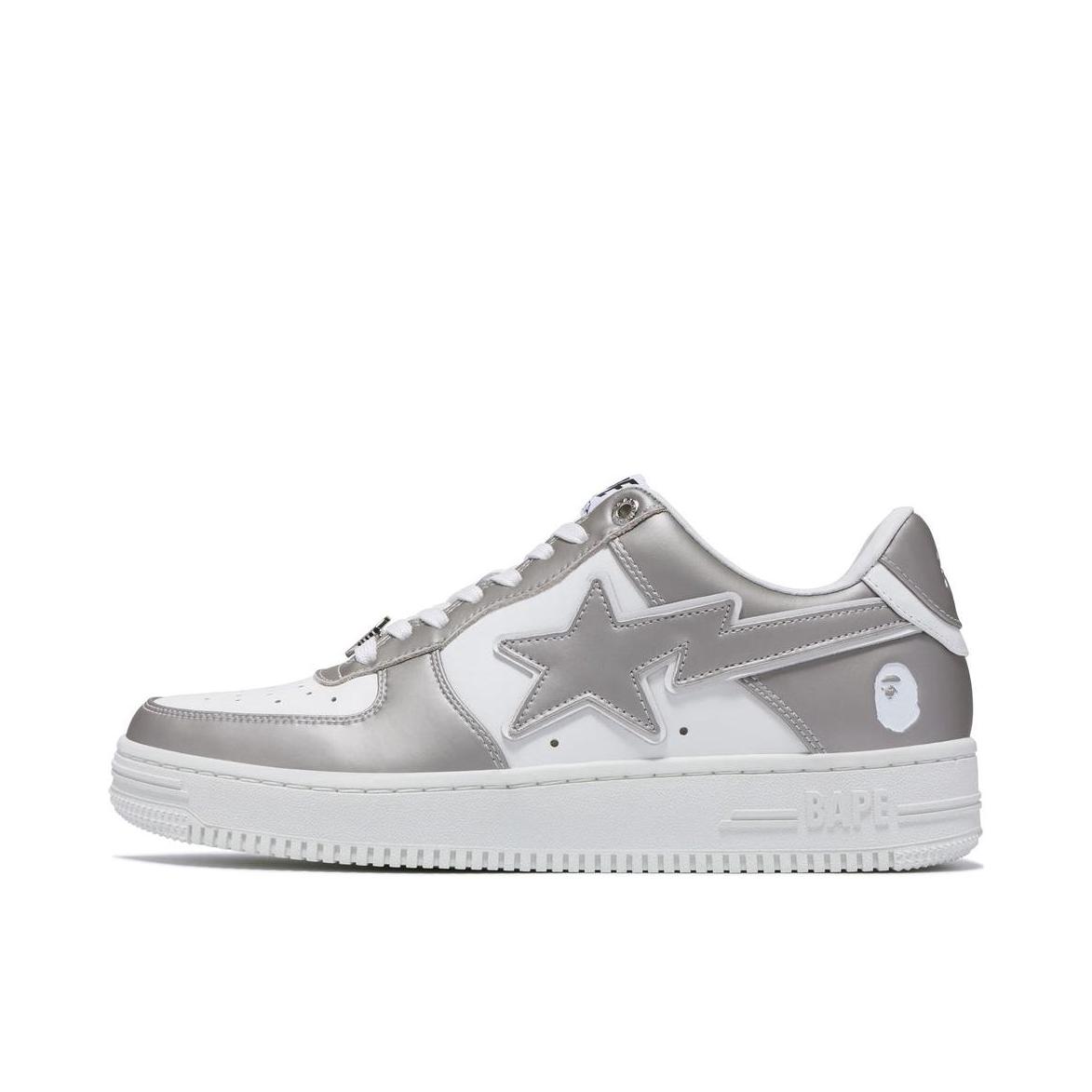 推荐商品：Bape STA 板鞋 星星鞋 圆头系带 灰色
