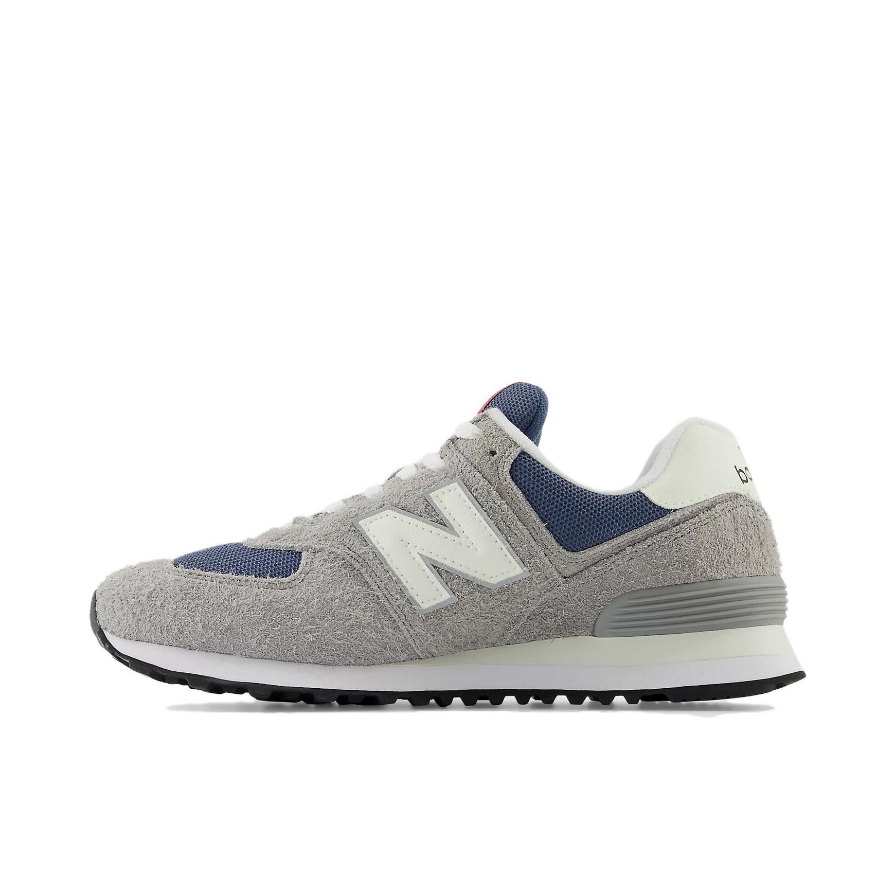 推荐商品：New Balance 574 运动休闲鞋 阿甘鞋 经典复古防滑耐磨缓震舒适透气时尚百搭轻便 灰色/藏蓝
