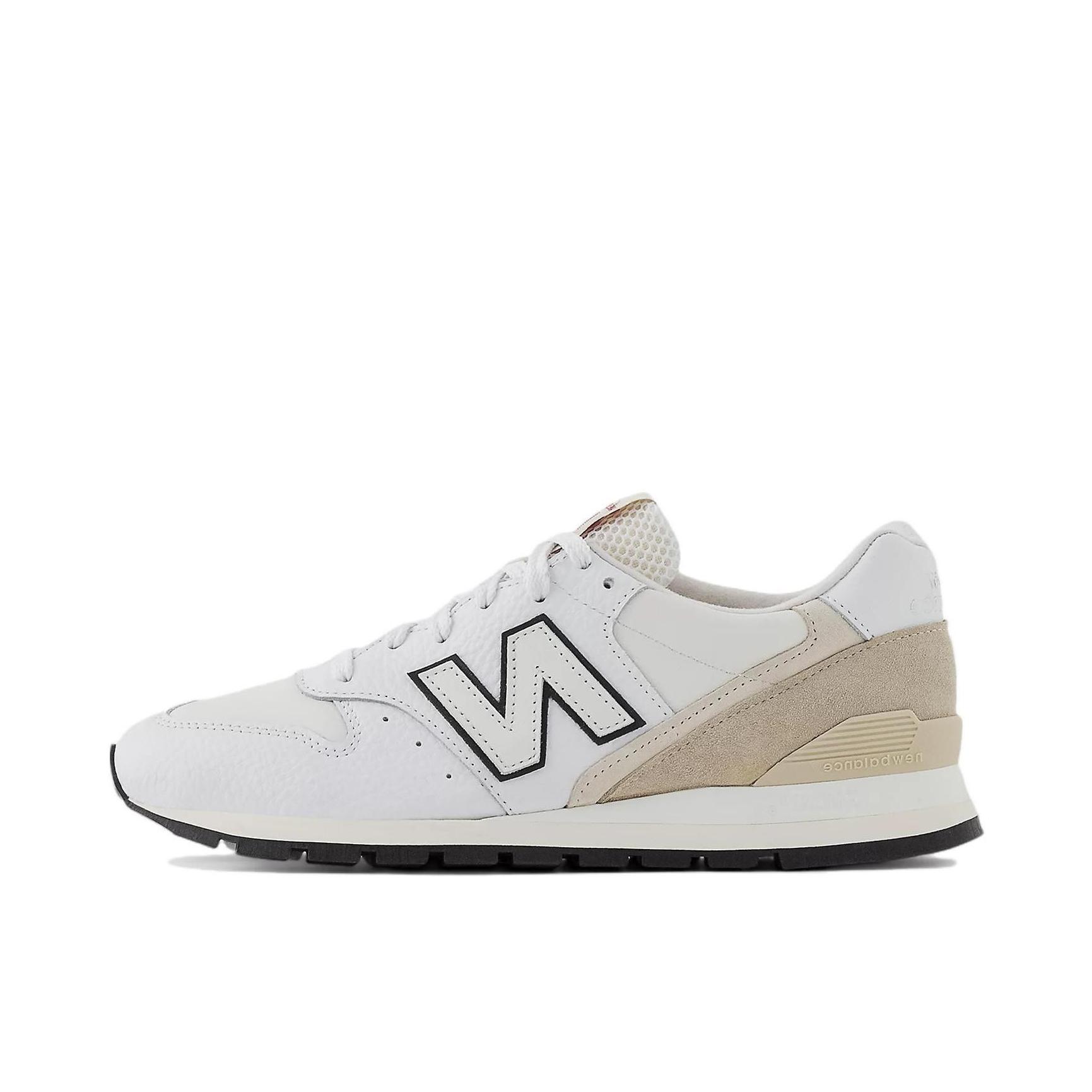推荐商品：New Balance 996 织物 时尚复古 减震轻便 防滑耐磨 舒适透气 支撑 包裹性 增高 薄底 马拉松 人造革 防水 慢跑 运动休闲鞋 Aimé Leon Dore联名/白色/卡其色