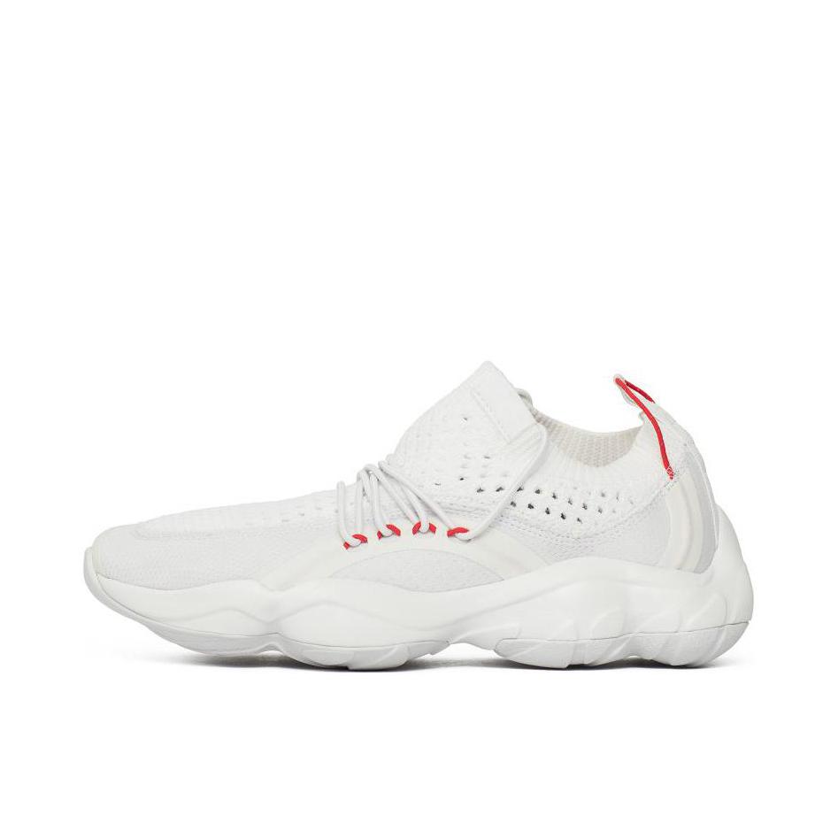 推荐商品：Reebok/锐步 Dmx Fusion 运动休闲鞋 时尚复古防滑耐磨舒适透气生活减震 White/Red 纯白/红