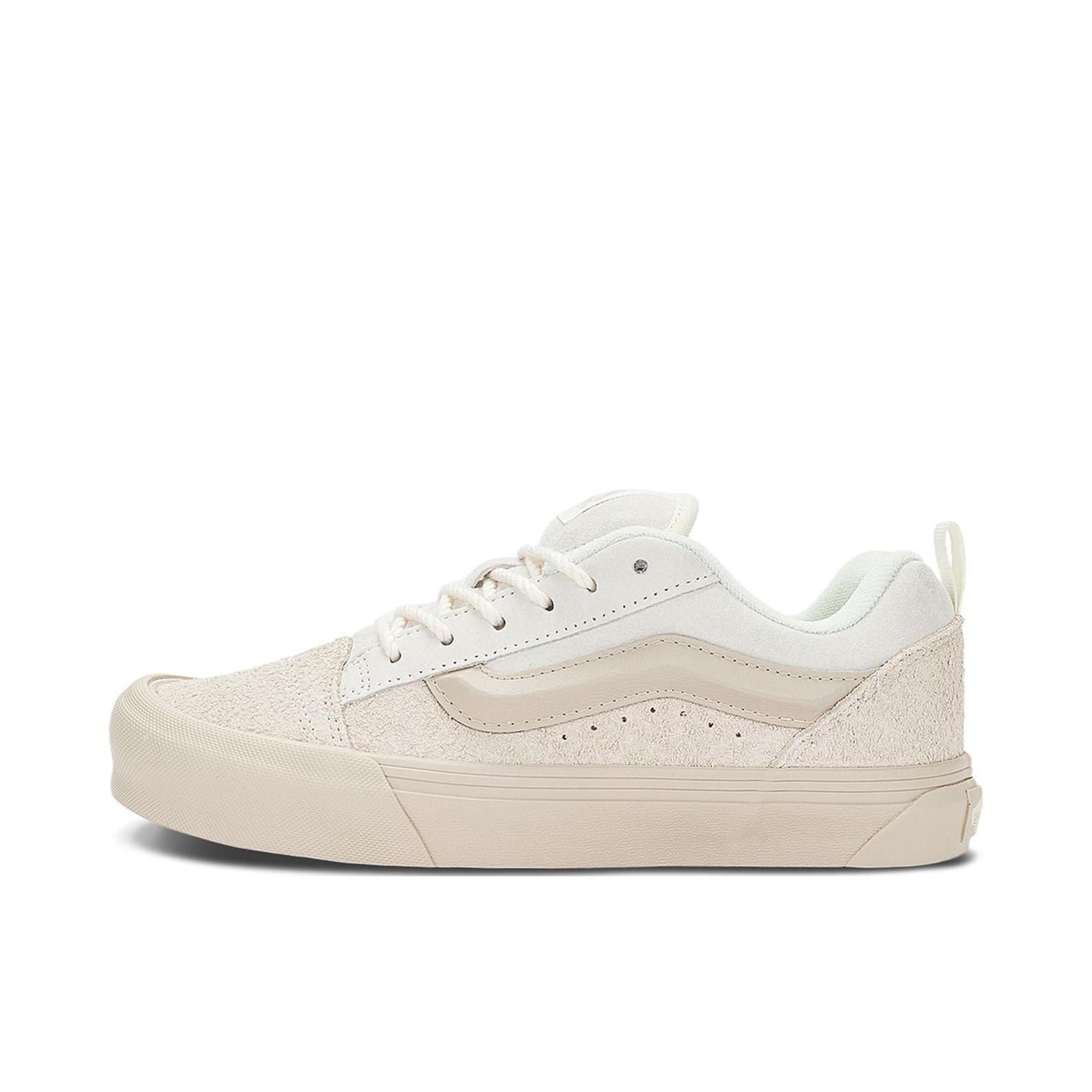 推荐商品：Vans/范斯 Knu-Skool 板鞋 面包鞋 滑板鞋 复古美式时尚防水支撑贴合圆头 米色/白色
