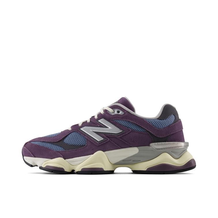 推荐商品：New Balance 9060 跑鞋 绒面革舒适减震网面透气防滑耐磨拼接复古增高圆头贴合耐穿 紫色/灰色/蓝色