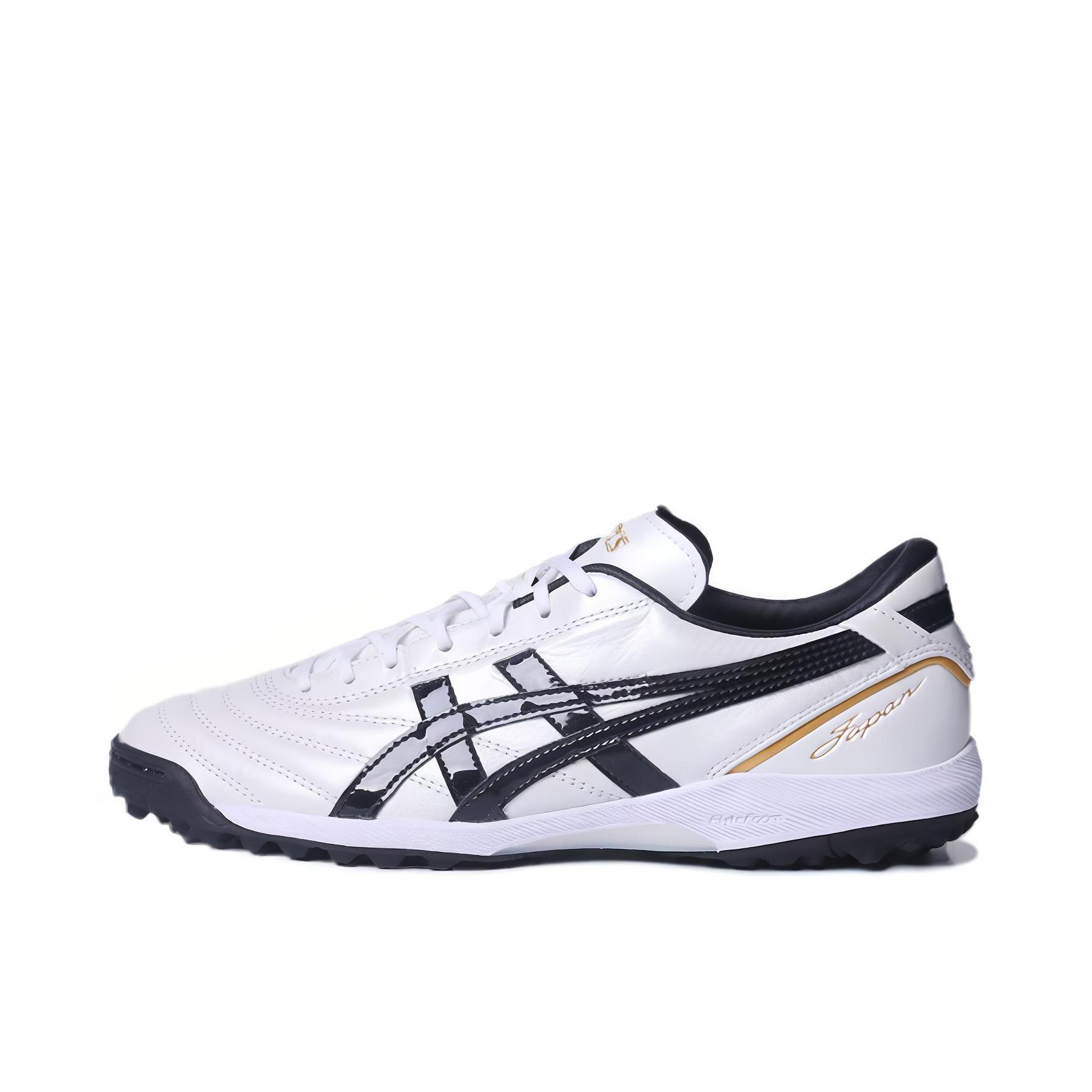 推荐商品：Asics/亚瑟士 C3 FF TF 专业比赛 硬草地 防滑耐磨 舒适减震 轻便 胶质碎钉 全袋鼠皮 足球鞋 白色/黑色