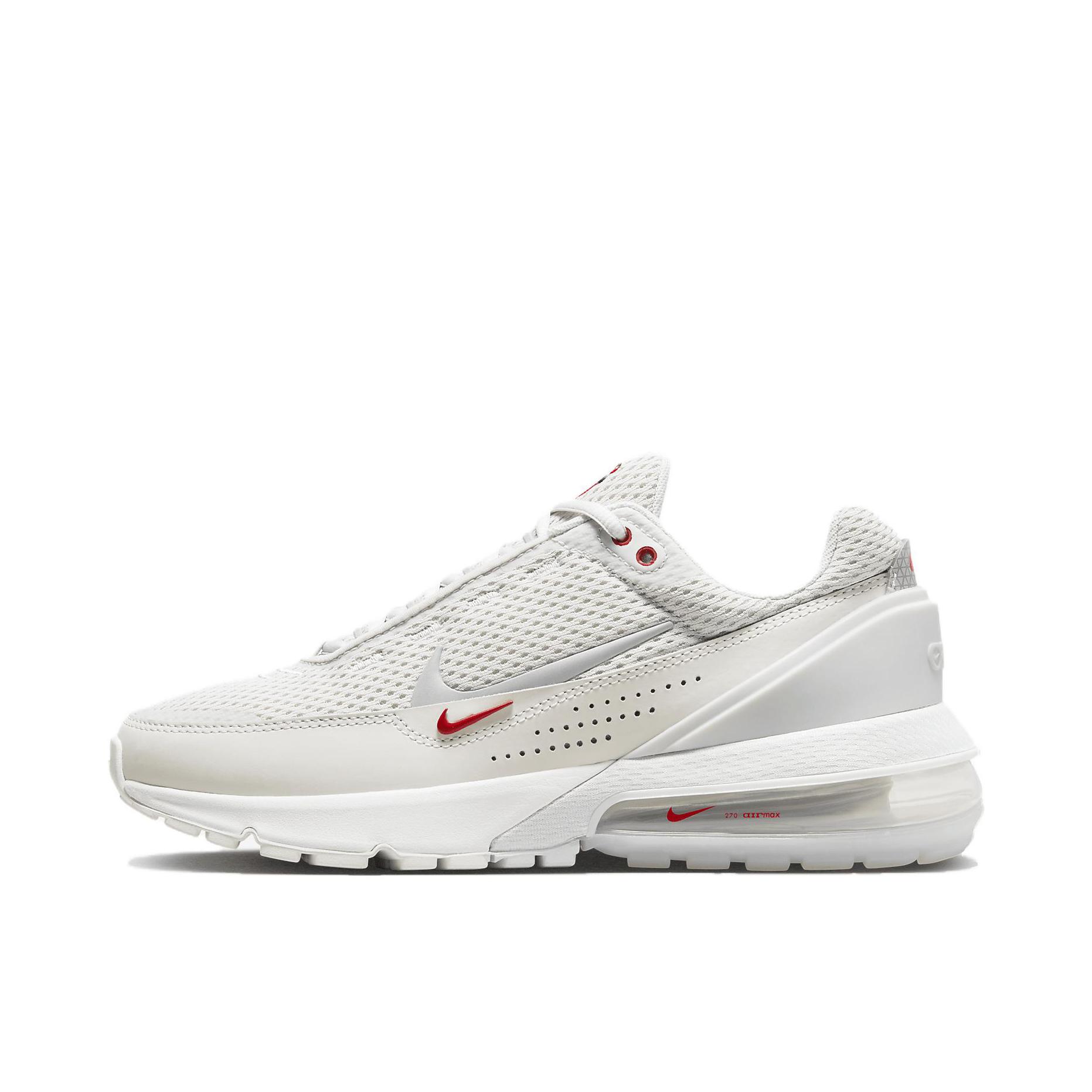 推荐商品：Nike Air Max Pulse 跑鞋 气垫缓震防滑耐磨舒适百搭复古轻便耐穿回弹 女款/尘光子色/银色/山峰白