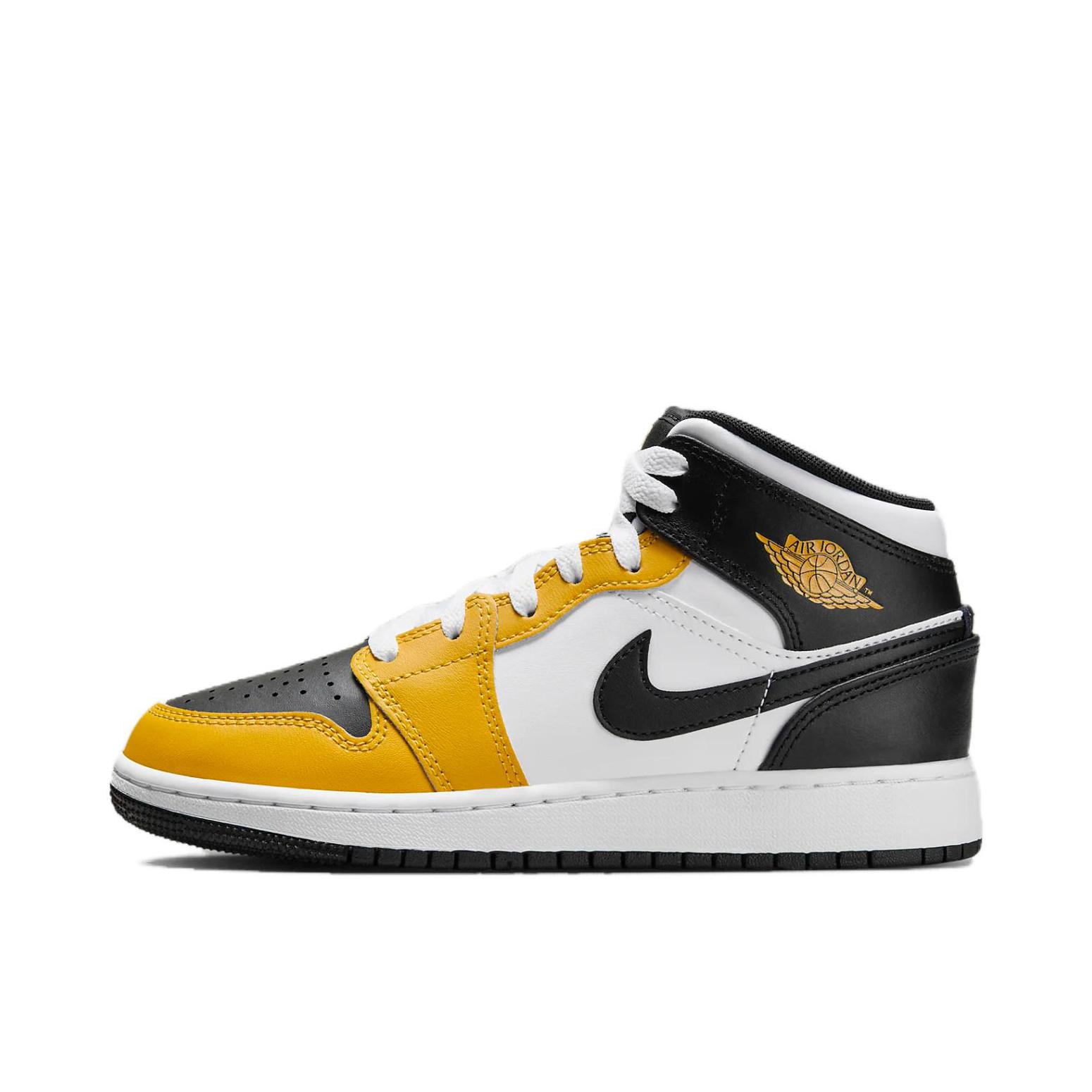 推荐商品：Air Jordan 1 板鞋 运动休闲鞋 复古潮流支撑合成革 GS/中帮/赭黄/黑色/白色