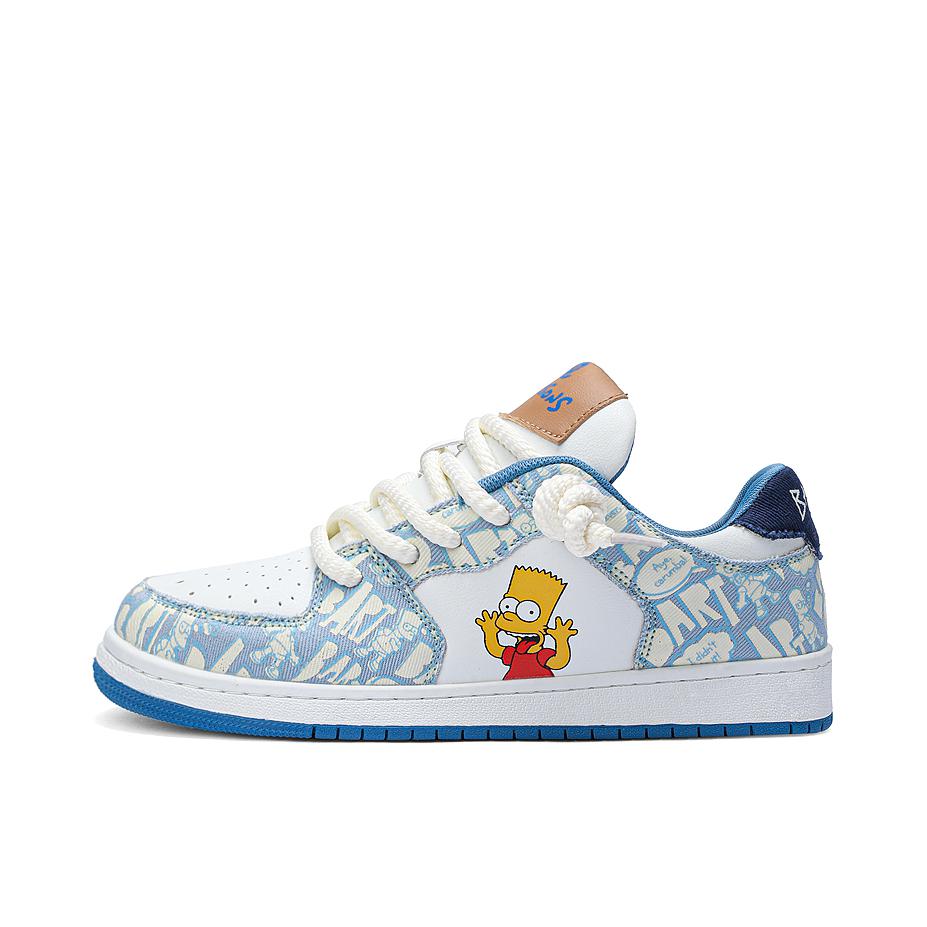 推荐商品：The Simpsons 拼接 耐磨 百搭 板鞋 SPXFW230079U 莫奈蓝