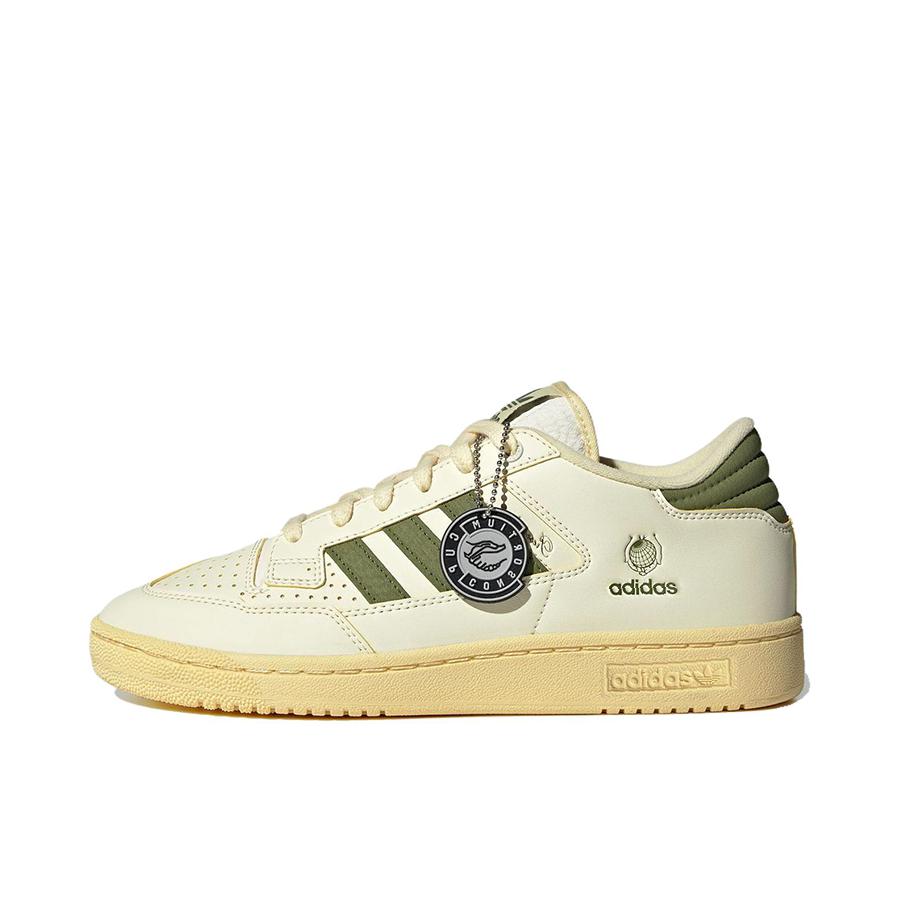 推荐商品：adidas originals Centennial 85 板鞋 舒适轻便防滑减震耐磨复古 END.联名/米色/绿色