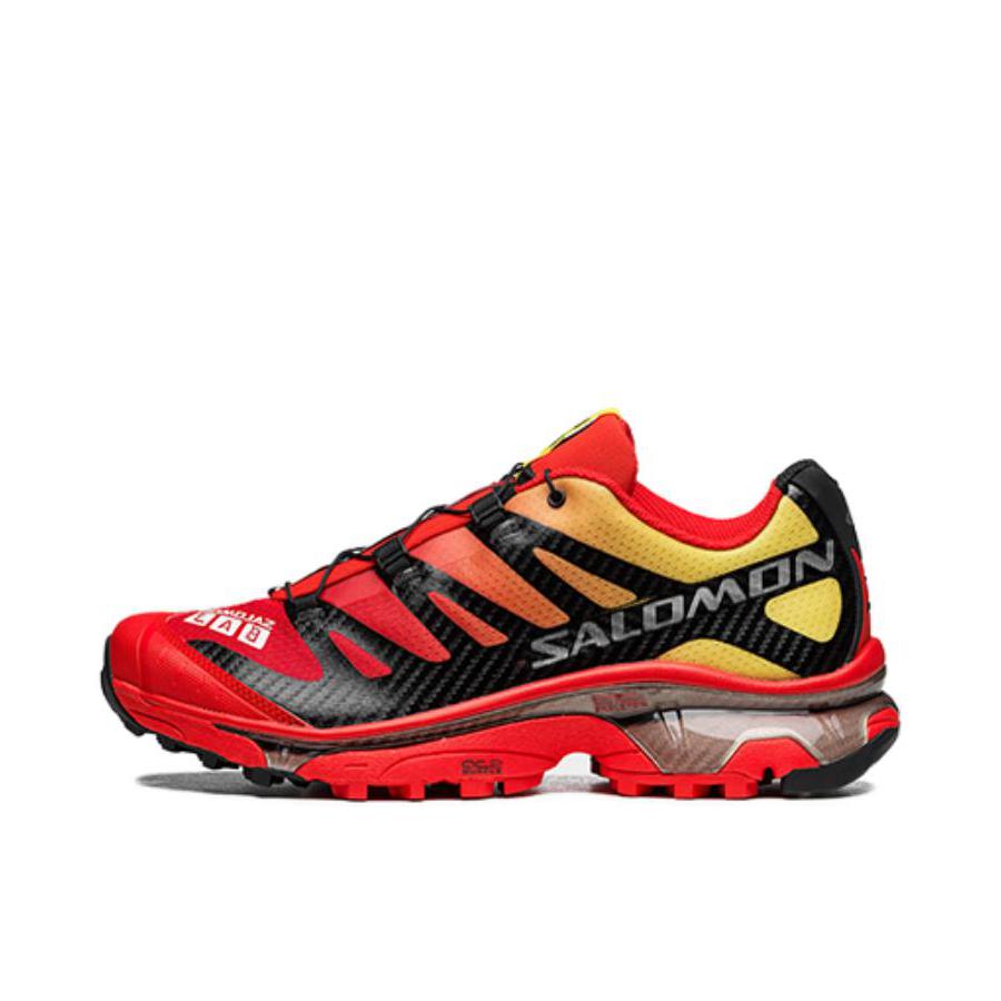 推荐商品：Salomon/萨洛蒙 XT-4 OG 包裹性 减震回弹 网布透气 防滑耐磨 越野 户外休闲鞋 火红色