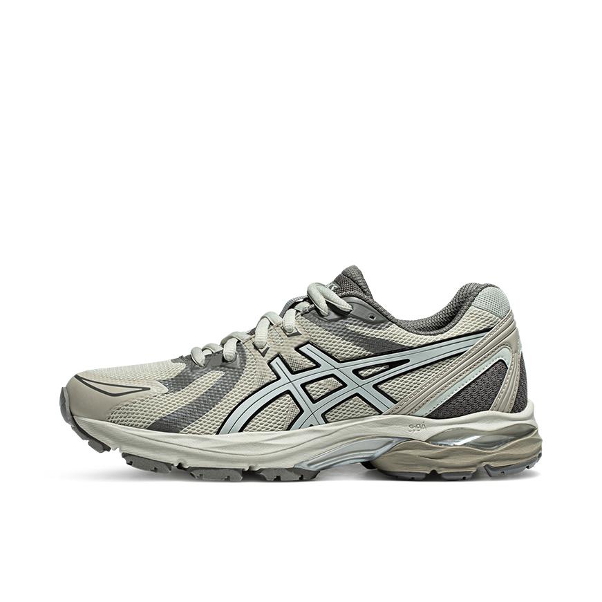 推荐商品：Asics/亚瑟士 Gel-Flux CN 跑鞋 网眼透气舒适回弹防滑耐磨缓震时尚百搭合成革织物长跑 女款/米灰色/白色